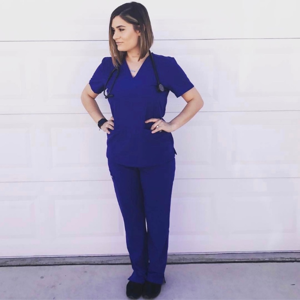 Figs Scrub Set 💙 Deep Royal Blue Casma & Kade